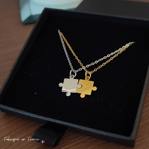 Collier Puzzle Initiales